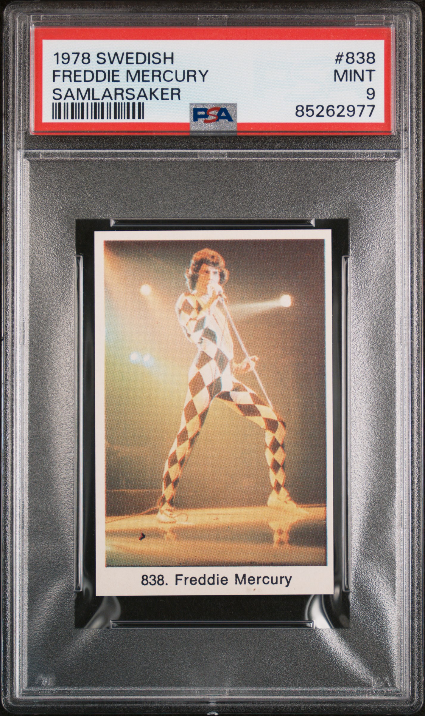 1978 POPBILDER POPBILDER MED PUNKT IV #838 FREDDIE MERCURY MED PUNKT IV