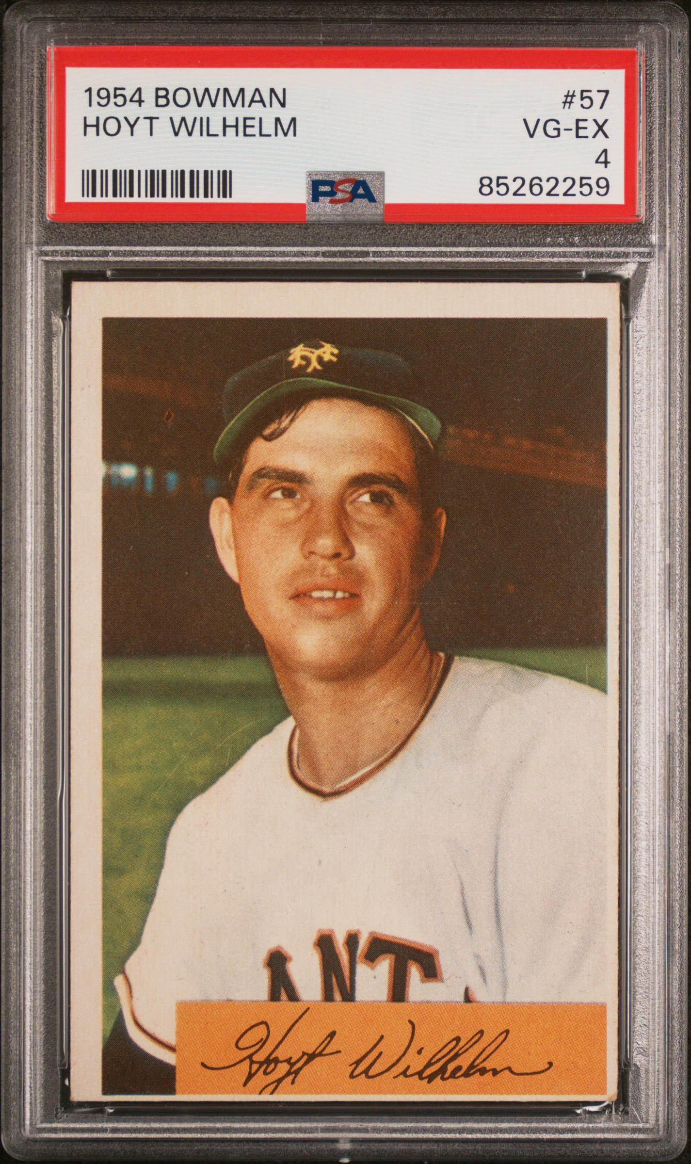 1954 BOWMAN #57 HOYT WILHELM