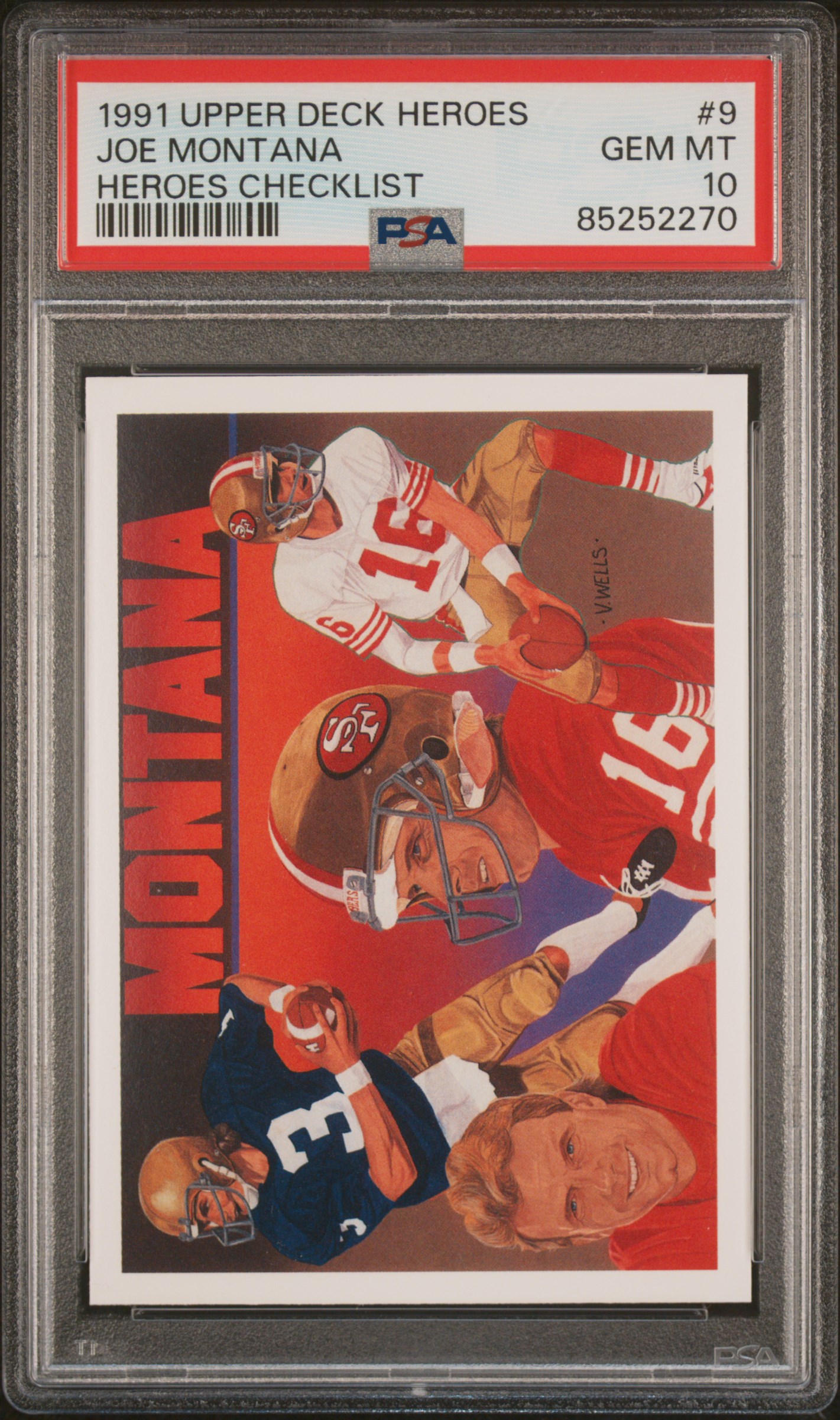 1991 UPPER DECK HEROES #9 JOE MONTANA HEROES CHECKLIST