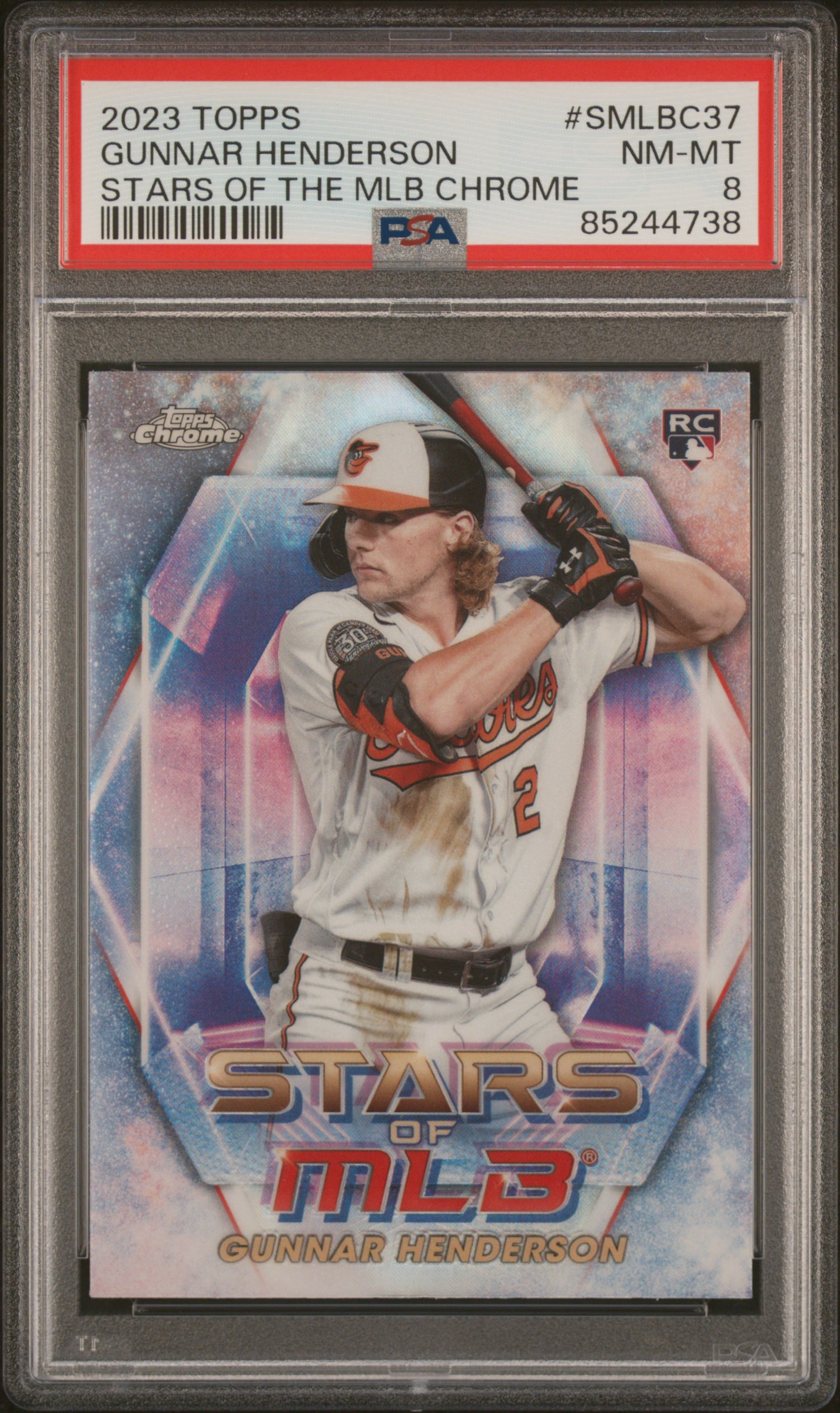 2023 TOPPS STARS OF THE MLB CHROME #SMLBC37 GUNNAR HENDERSON STARS OF THE MLB CHROME