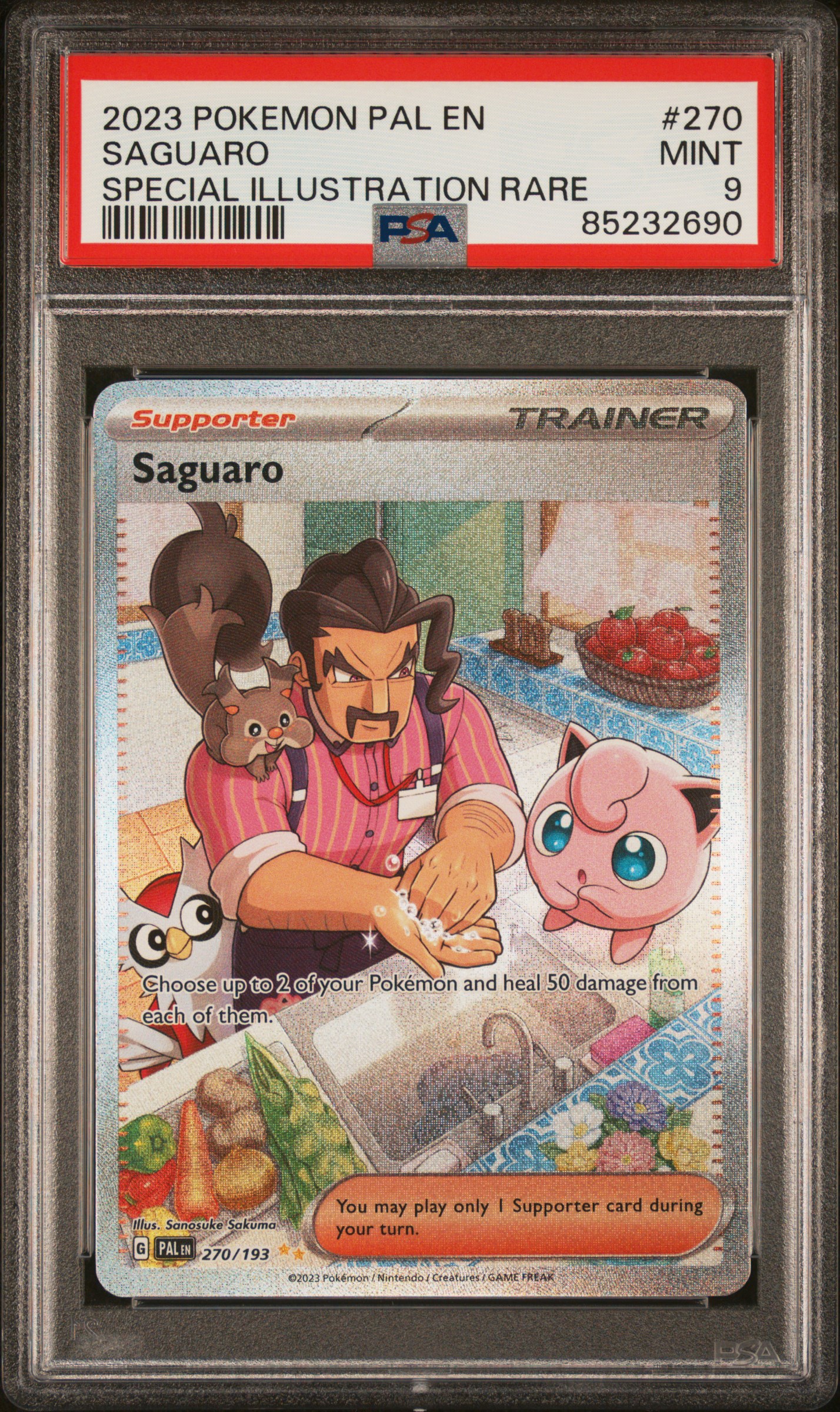 2023 POKEMON PAL EN-PALDEA EVOLVED #270 SAGUARO SPECIAL ILLUSTRATION RARE