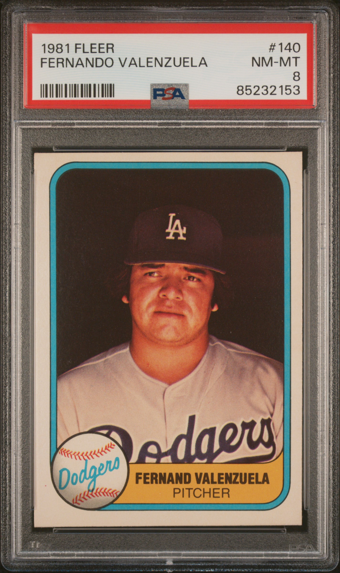 1981 FLEER #140 FERNANDO VALENZUELA