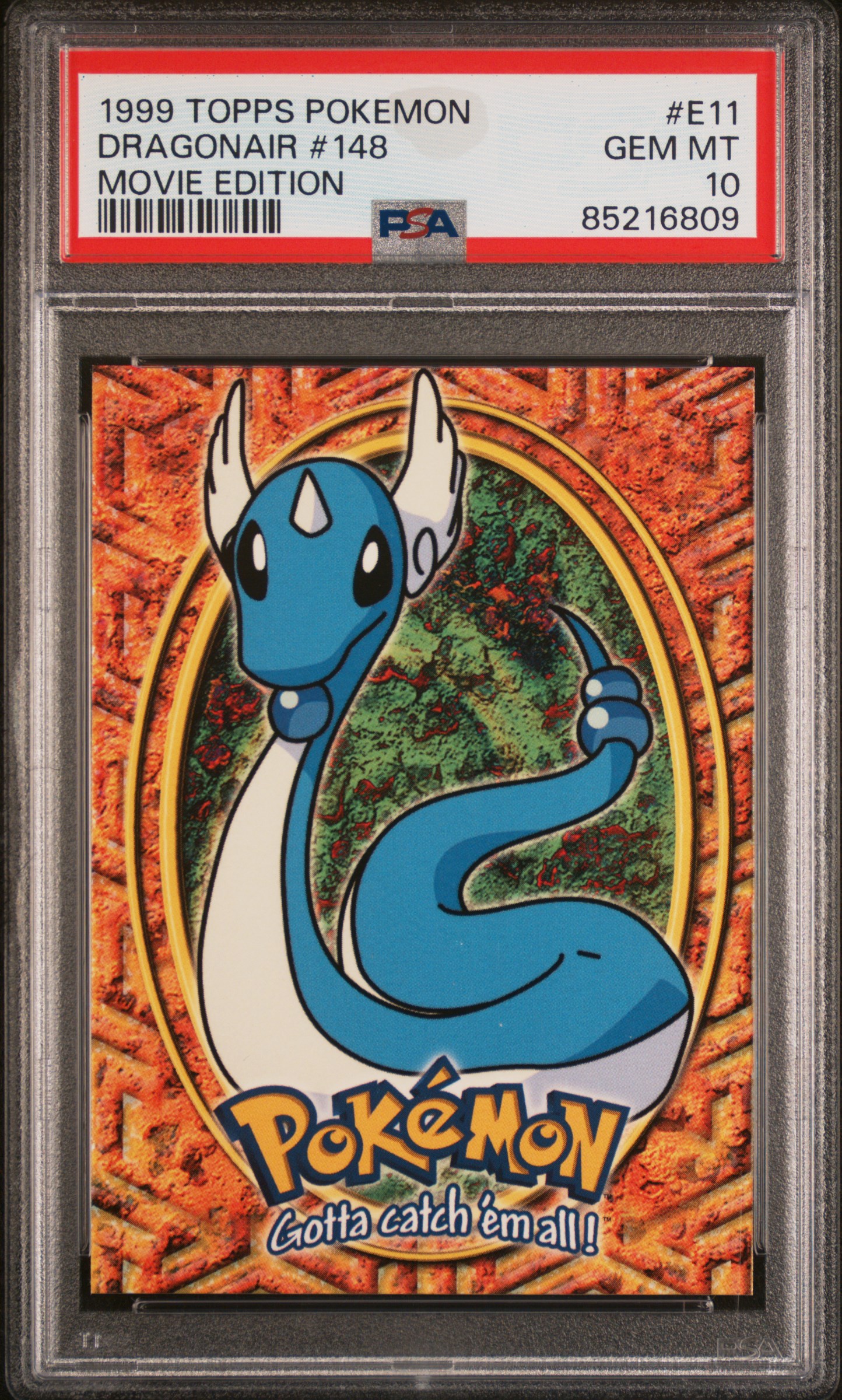 1999 TOPPS POKEMON THE MOVIE EDT #E11 DRAGONAIR #148 MOVIE EDITION