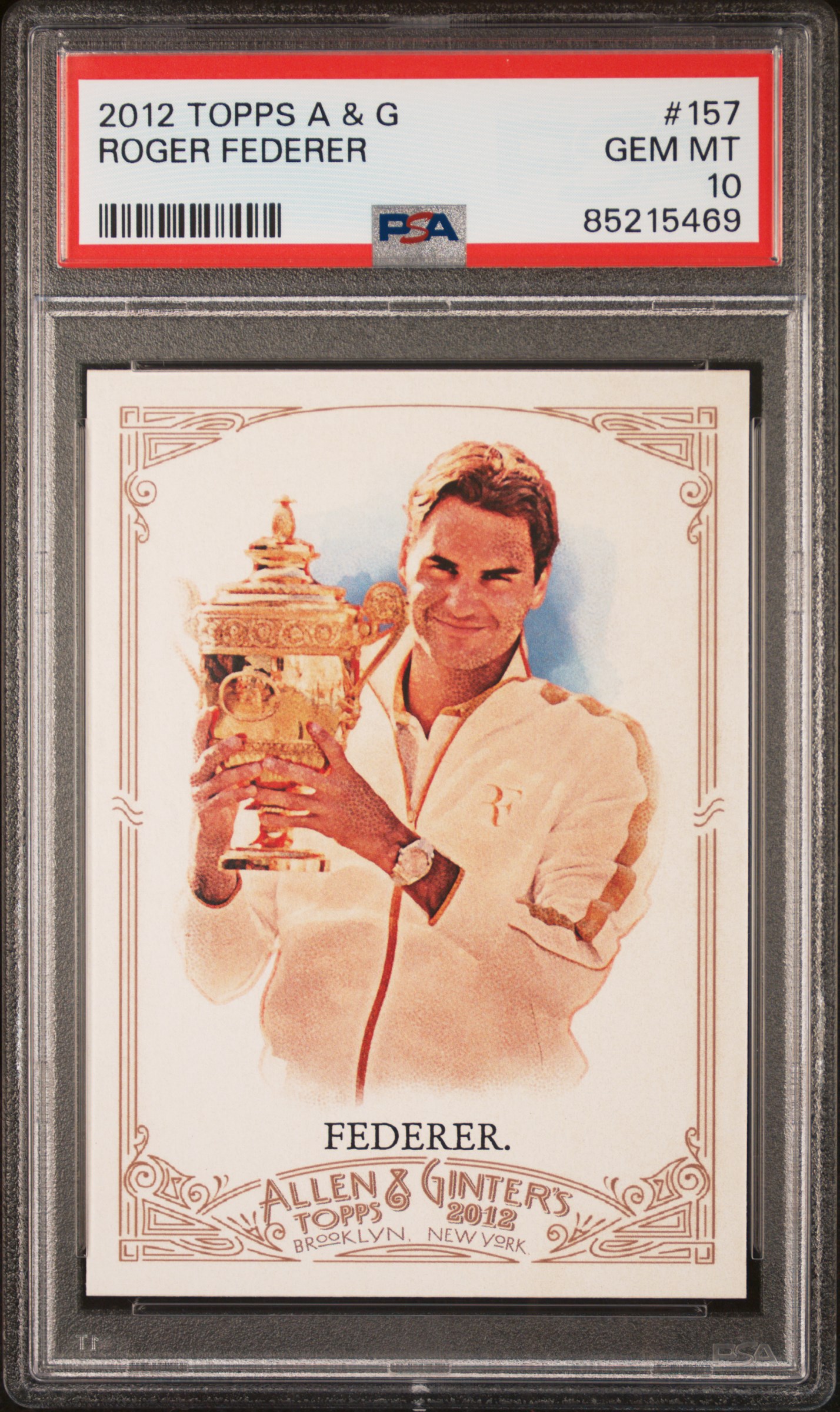 2012 TOPPS ALLEN & GINTER #157 ROGER FEDERER