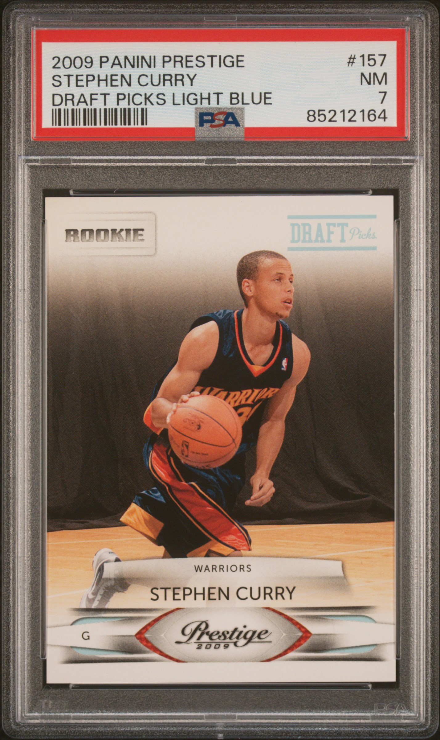 2009 PANINI PRESTIGE #157 STEPHEN CURRY DRAFT PICKS LIGHT BLUE