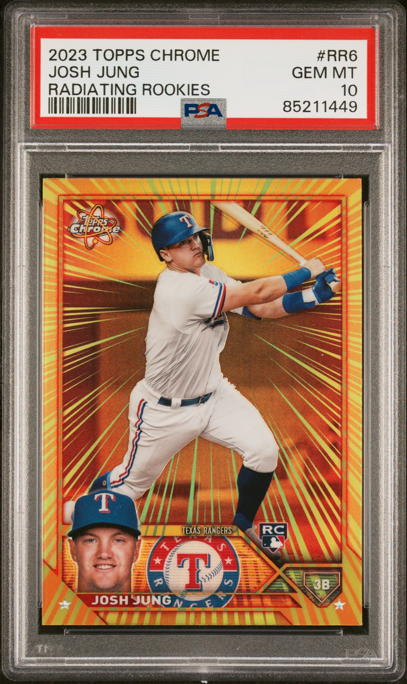 2023 TOPPS CHROME RADIATING ROOKIES #RR6 JOSH JUNG
