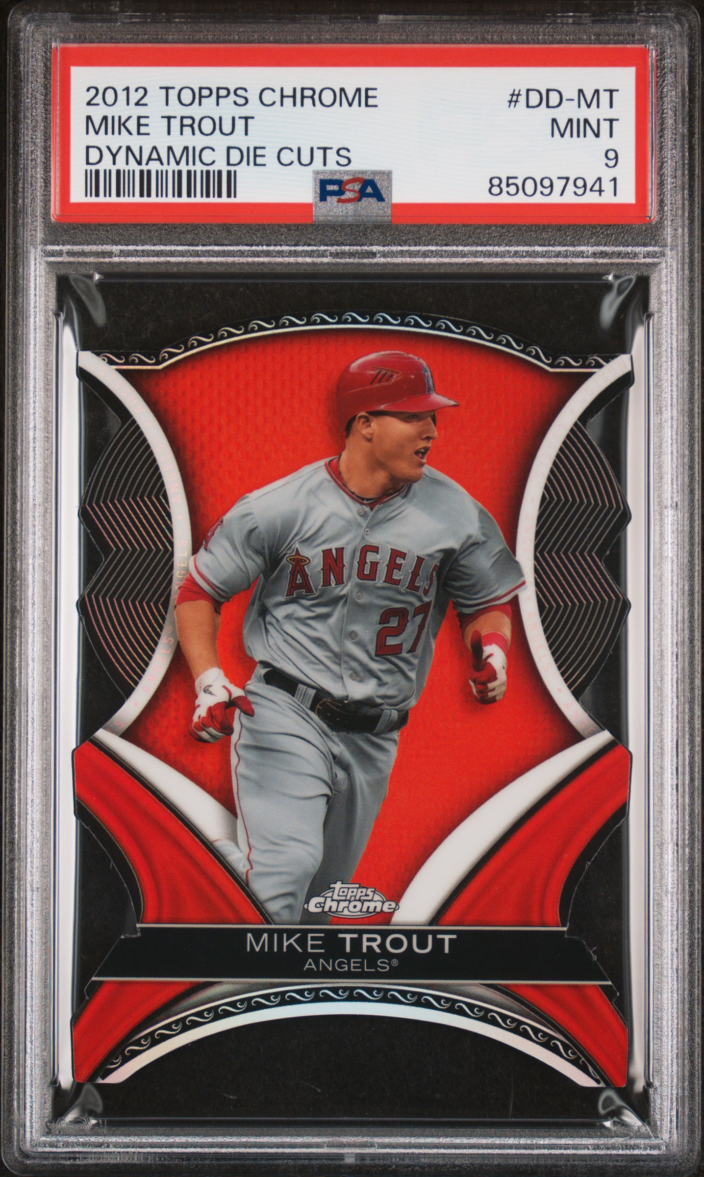 2012 TOPPS CHROME DYNAMIC DIE CUTS #DD-MT MIKE TROUT DYNAMIC DIE CUTS