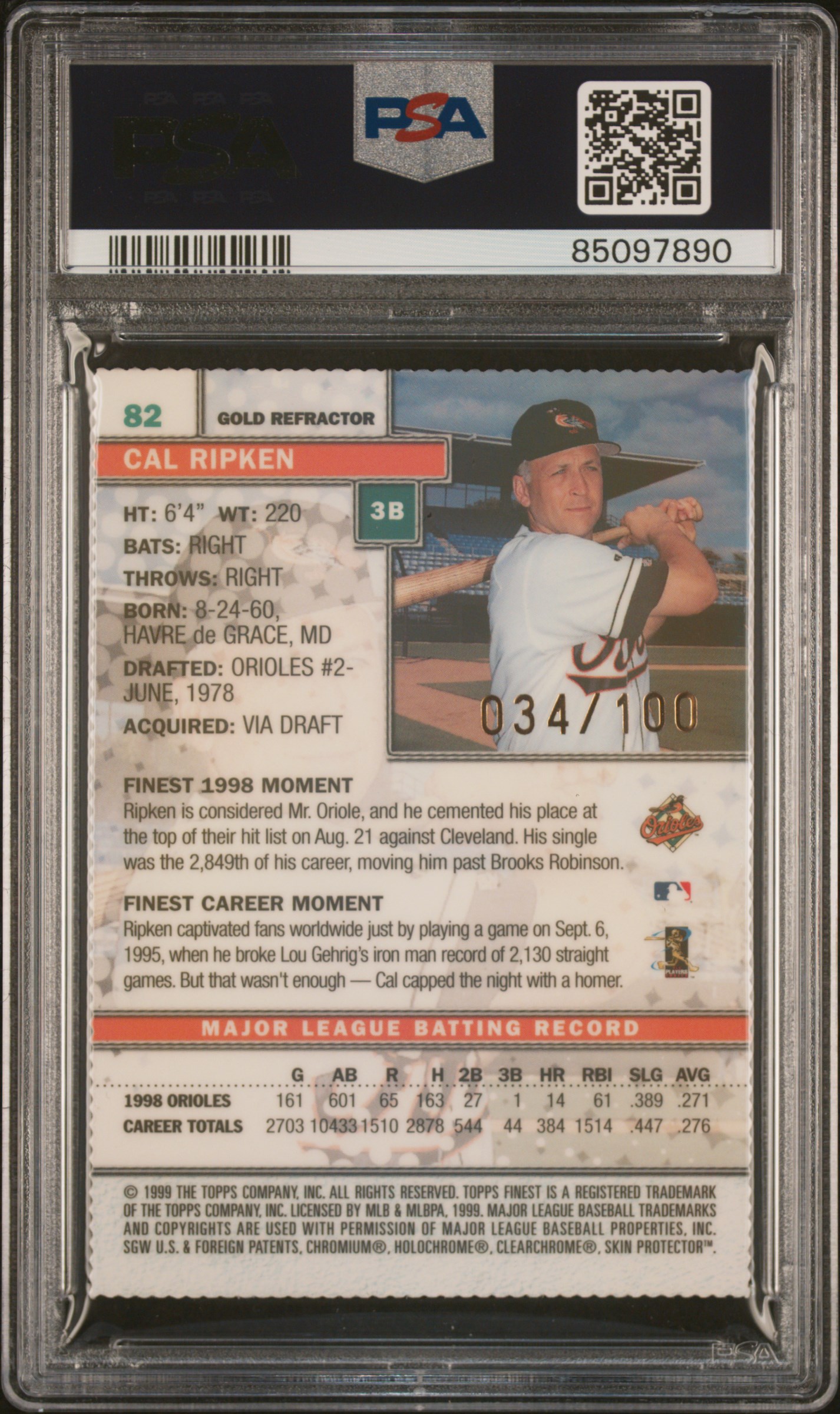 Players Showcase Image Gallery: Cal Ripken Jr.