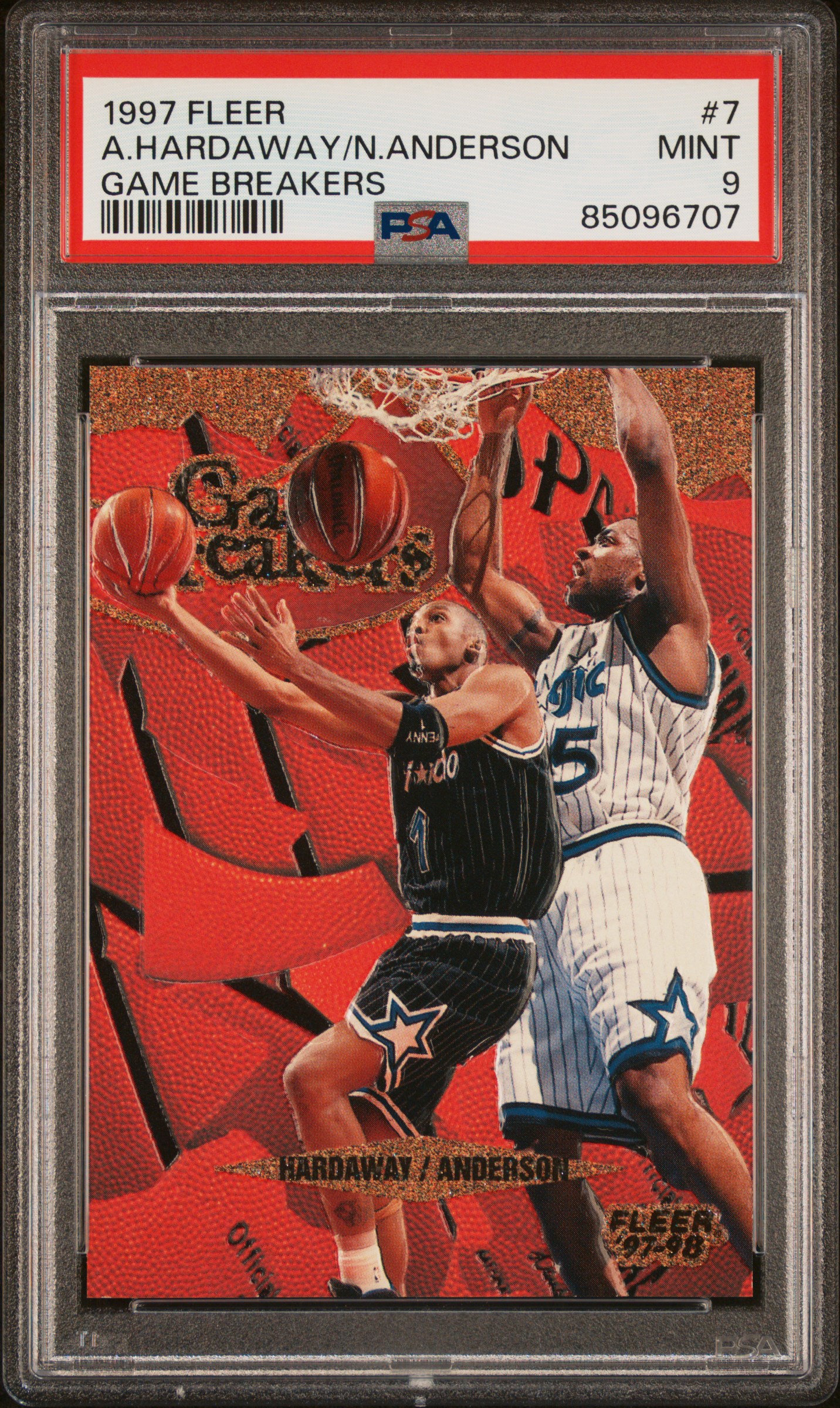 1997 FLEER GAME BREAKERS #7 A.HARDAWAY/N.ANDERSON GAME BREAKERS