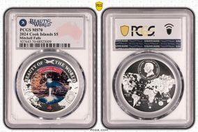 2024 $5 Mitchell Falls Beauty of the World MS70