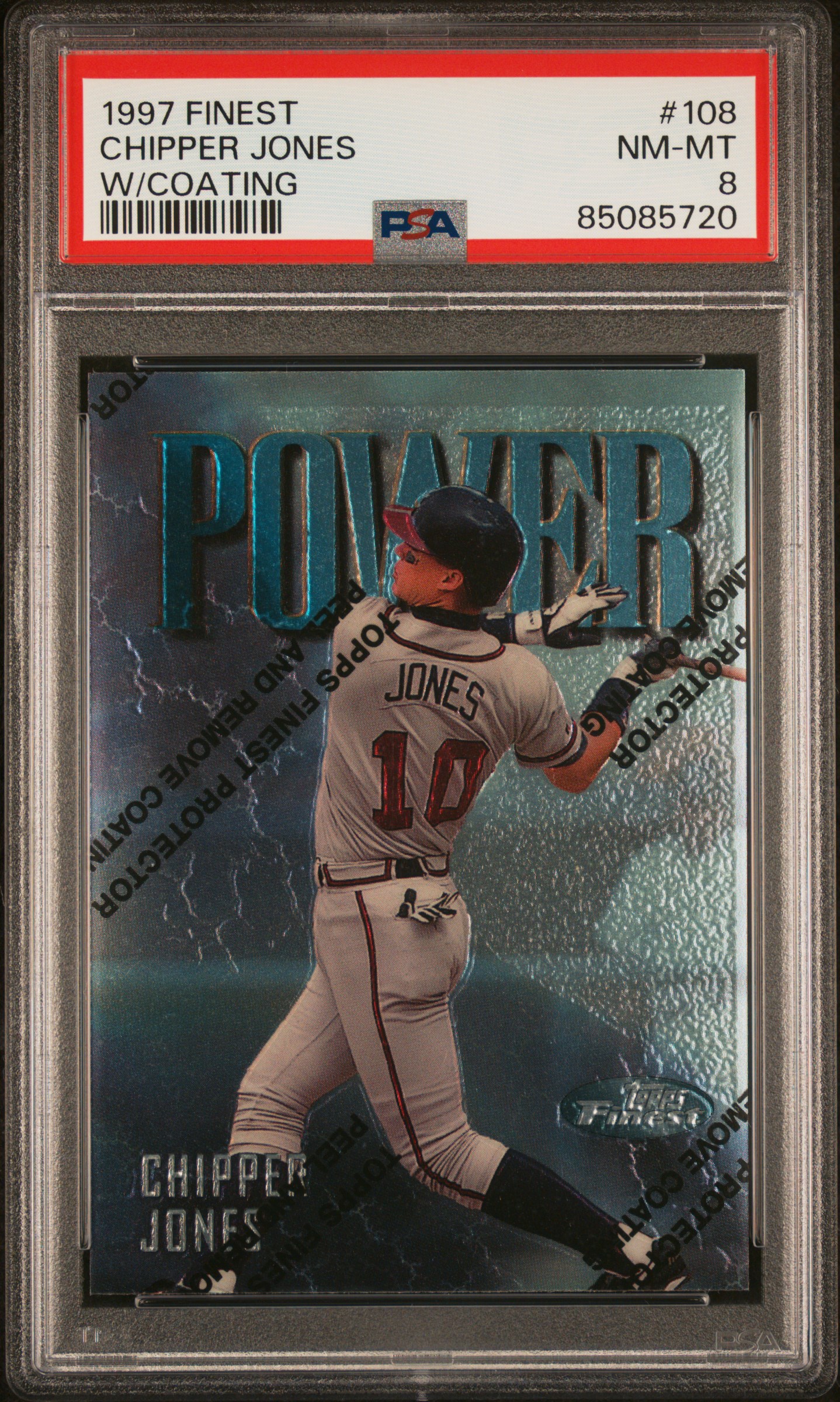 Topps Silver Chipper Jones front