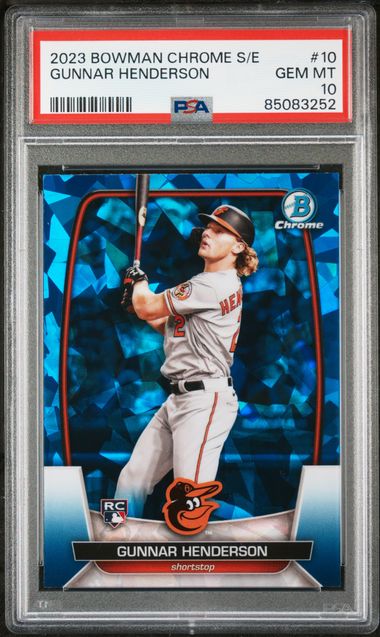 2023 Bowman Chrome Sapphire Edition #10 Gunnar Henderson Rookie