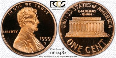 1999-S 1C Close AM FS-901 PR69DCAM