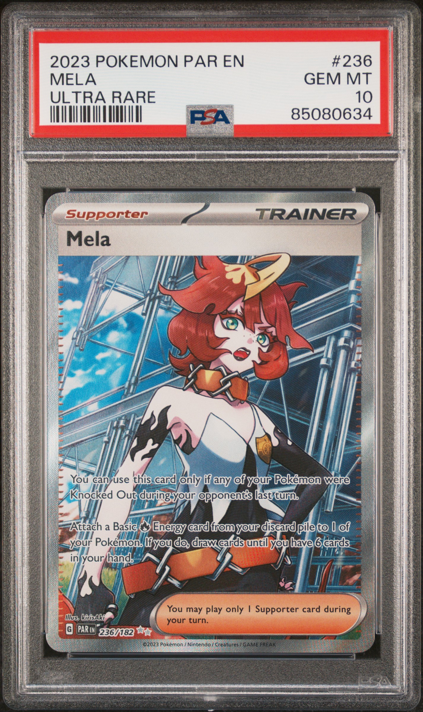 2023 POKEMON PAR EN-PARADOX RIFT #236 MELA ULTRA RARE