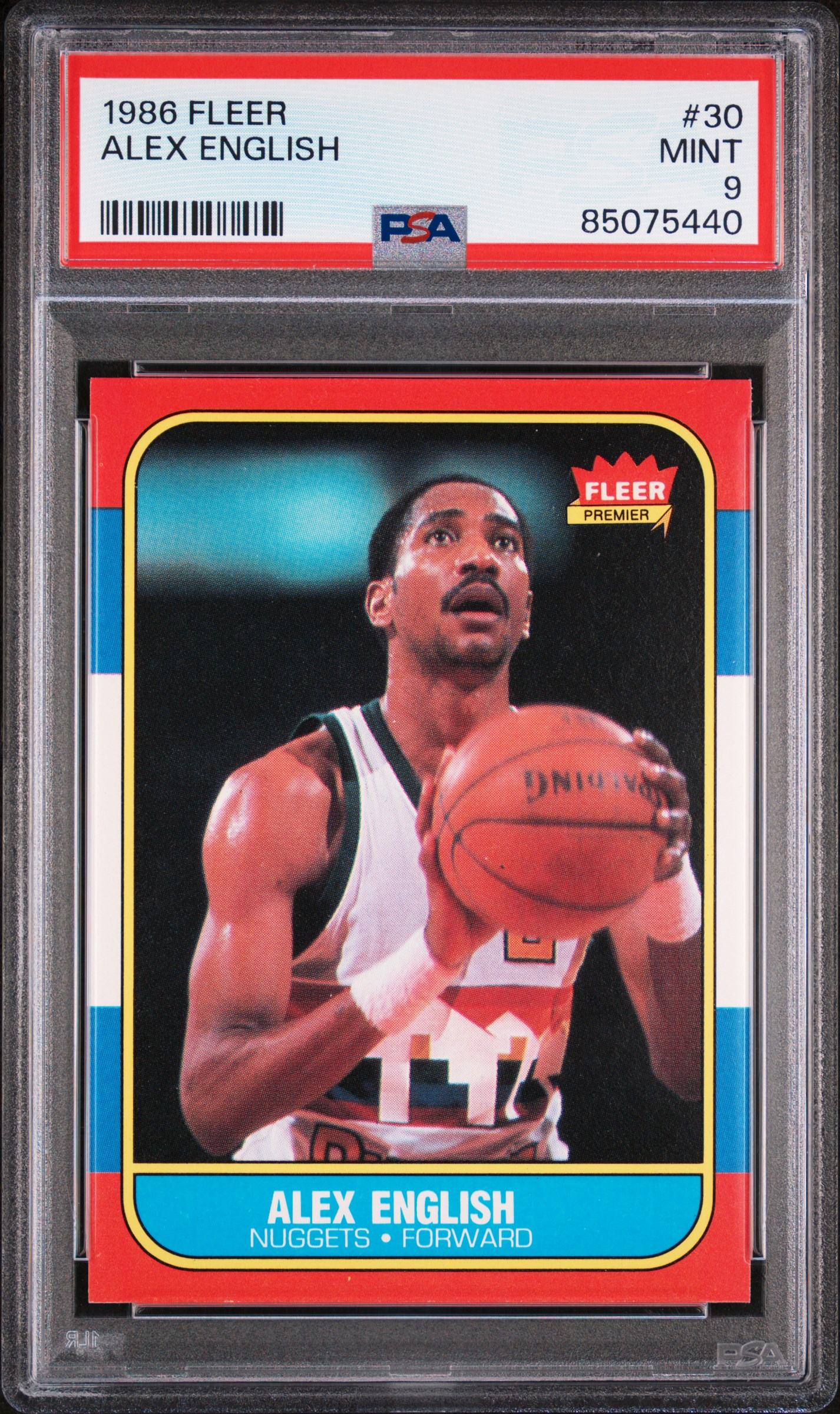 1986 FLEER #30 ALEX ENGLISH