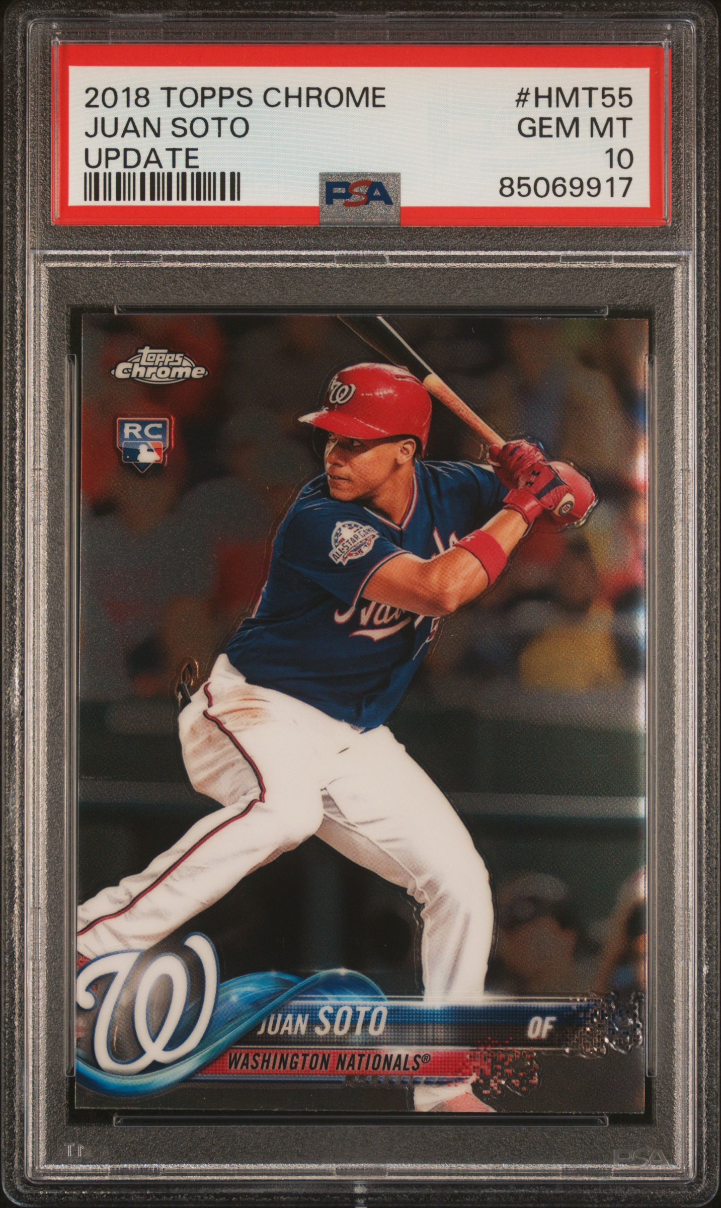 2018 Topps TOPPS CHROME UPDATE #HMT55 Juan Soto front