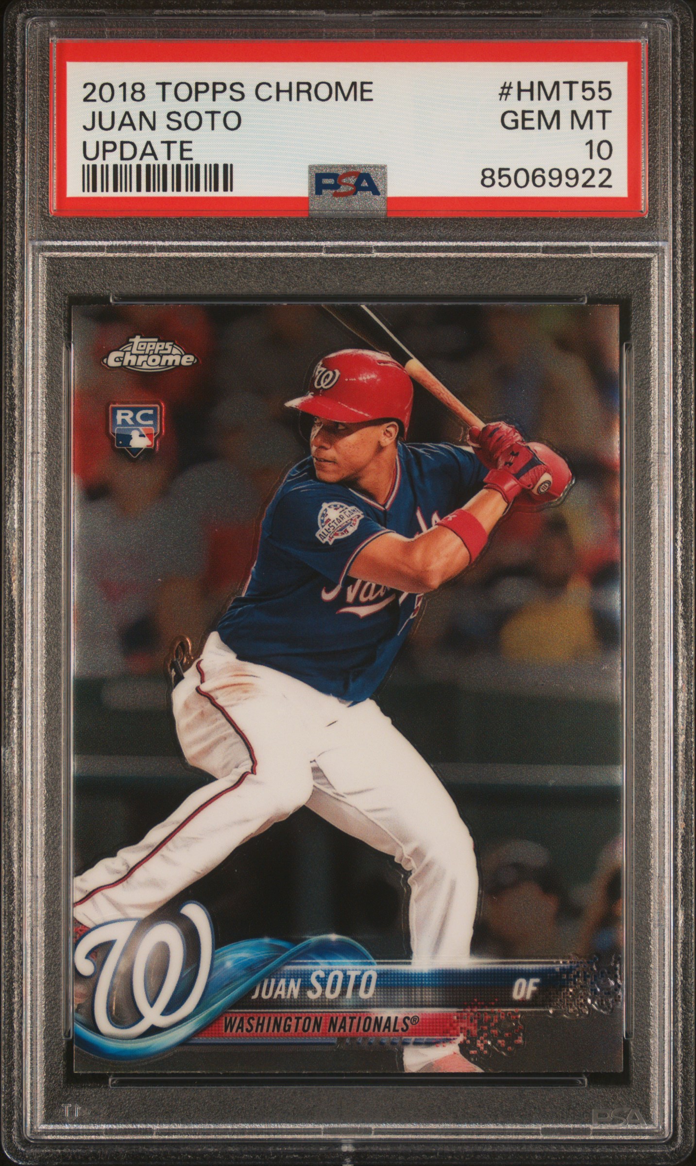 2018 Topps TOPPS CHROME UPDATE #HMT55 Juan Soto front