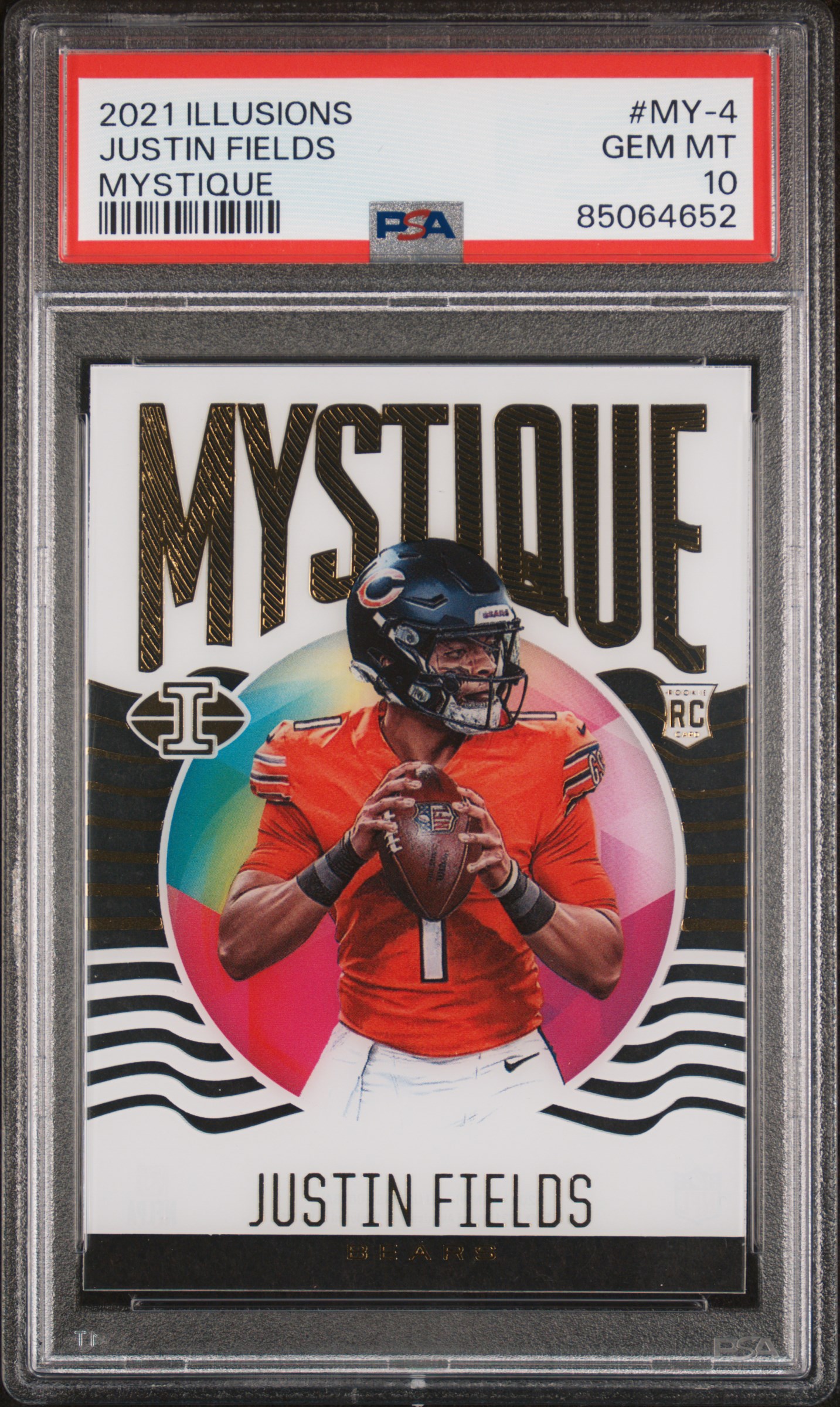 2021 PANINI ILLUSIONS MYSTIQUE #MY-4 JUSTIN FIELDS MYSTIQUE