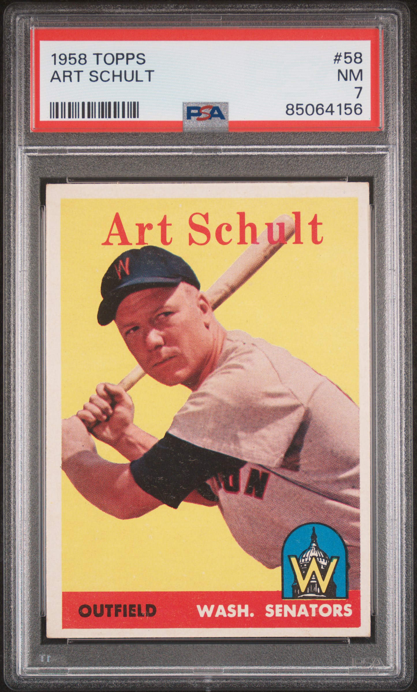 1958 TOPPS #58 ART SCHULT