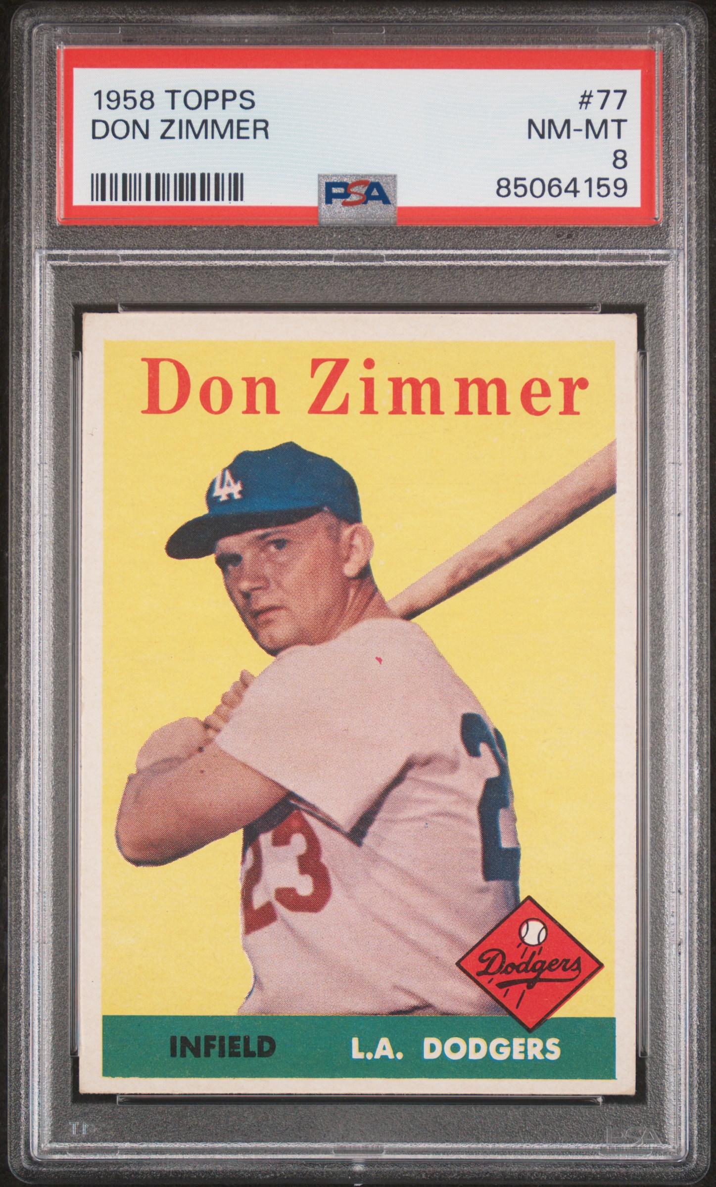 1958 TOPPS #77 DON ZIMMER