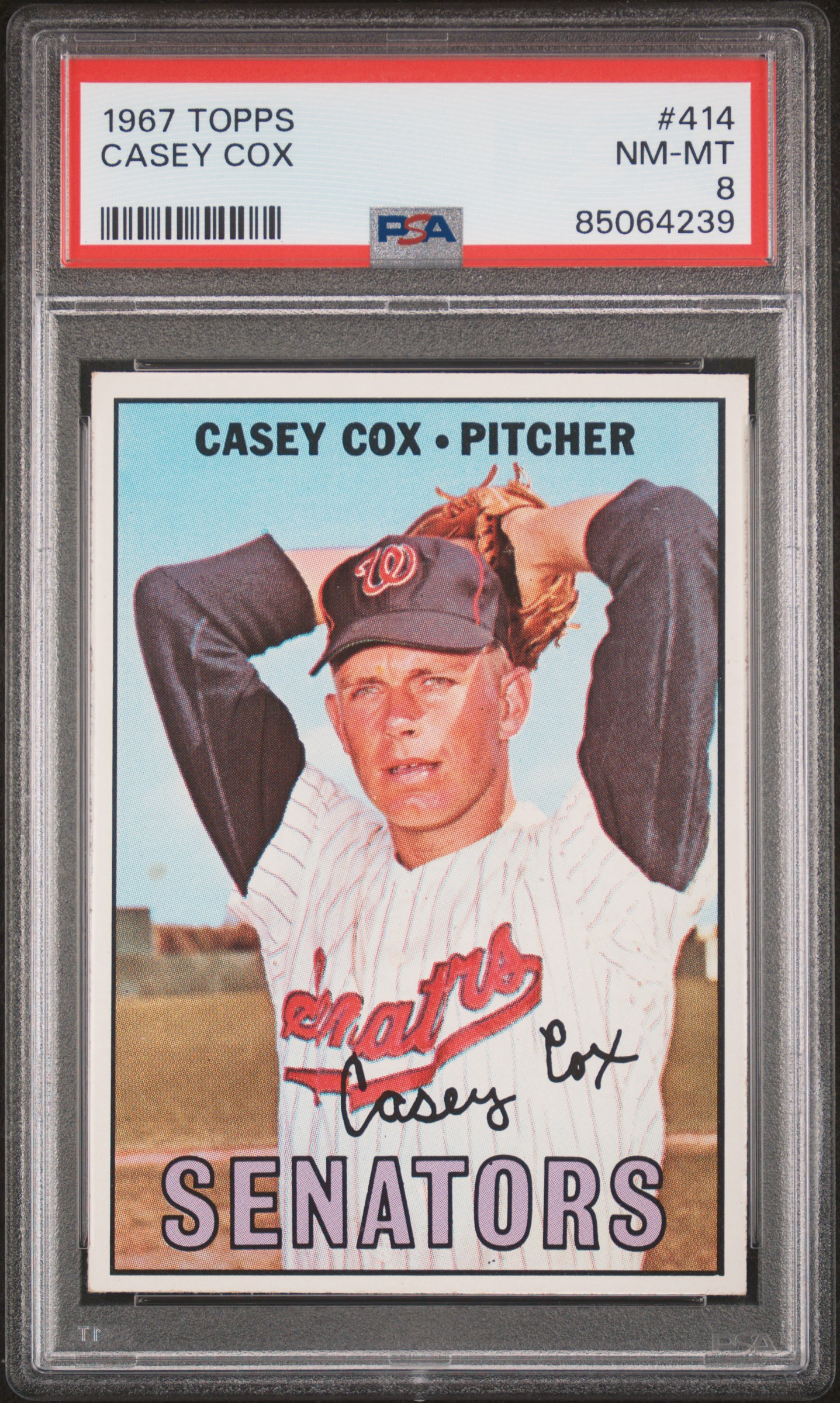 1967 TOPPS #414 CASEY COX