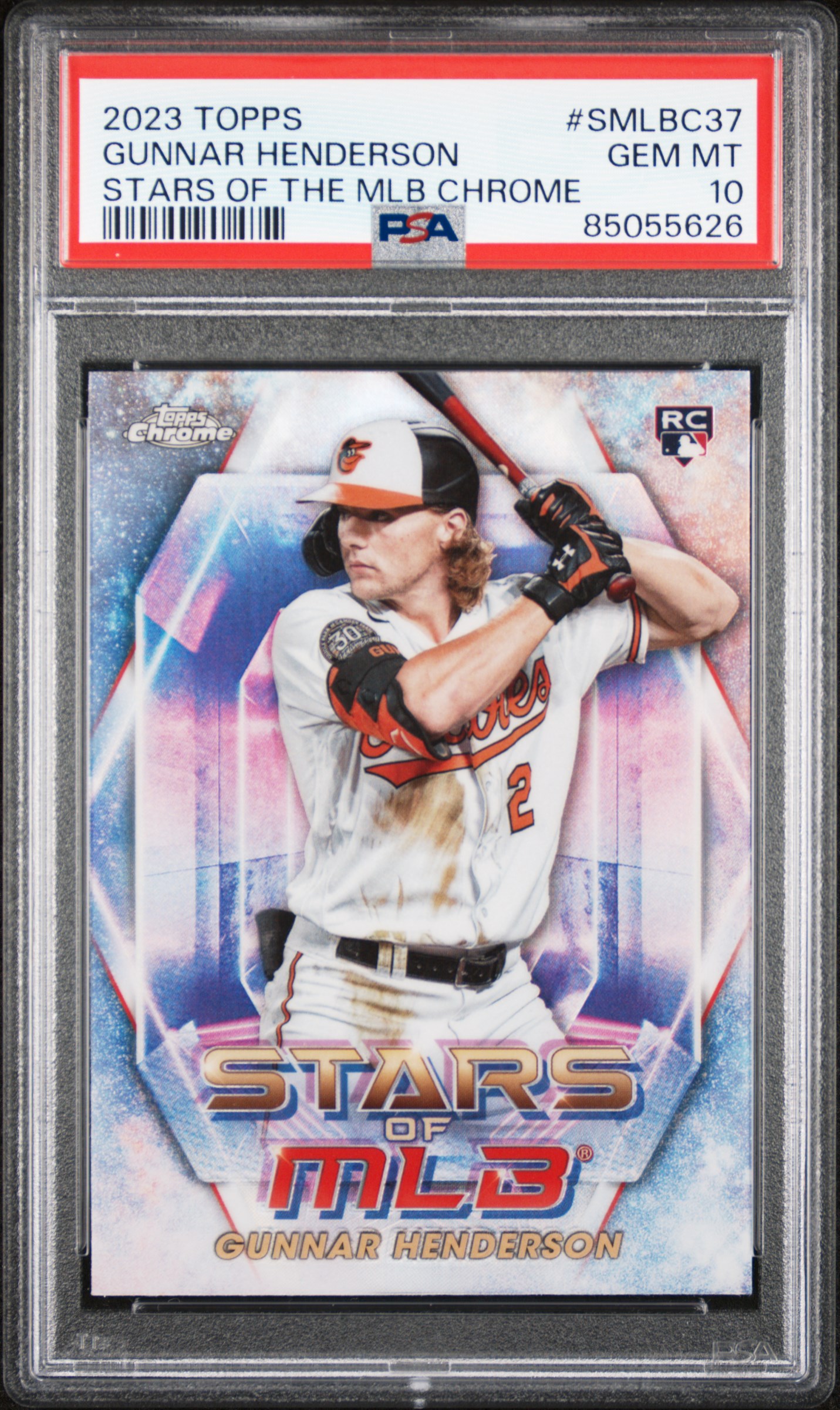 2023 TOPPS STARS OF THE MLB CHROME #SMLBC37 GUNNAR HENDERSON STARS OF THE MLB CHROME