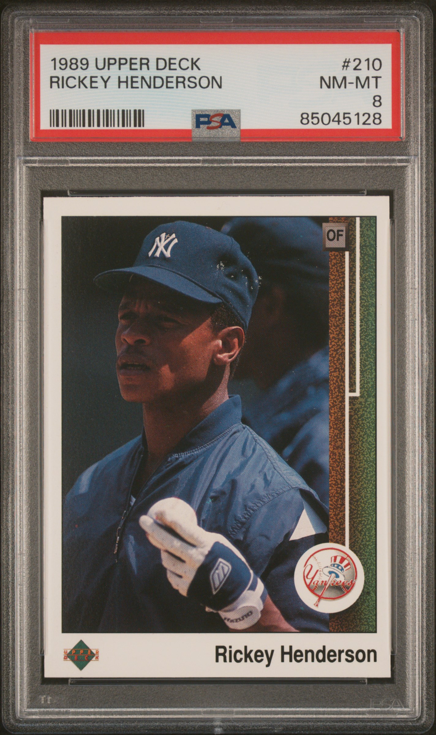 1989 UPPER DECK #210 RICKEY HENDERSON