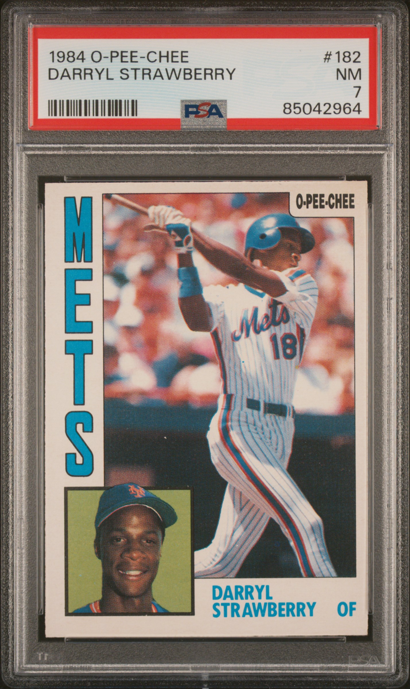 1984 O-PEE-CHEE #182 DARRYL STRAWBERRY