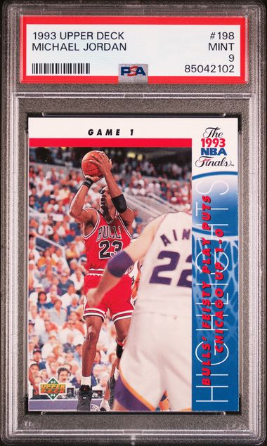 1993-94 Upper Deck #198 Michael Jordan – PSA MINT 9 on Goldin Auctions