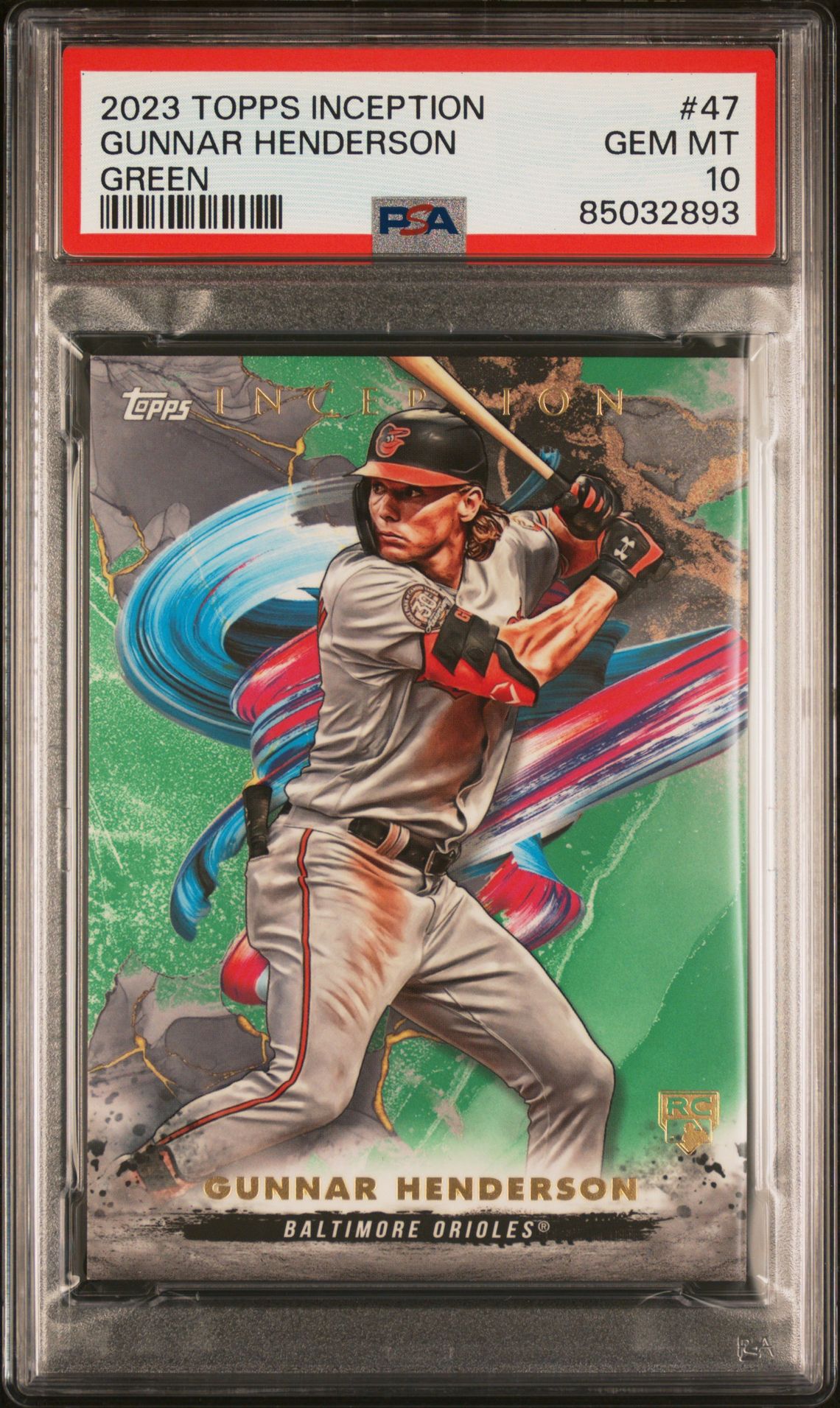 2023 Topps Topps Inception GREEN #47 Gunnar Henderson front