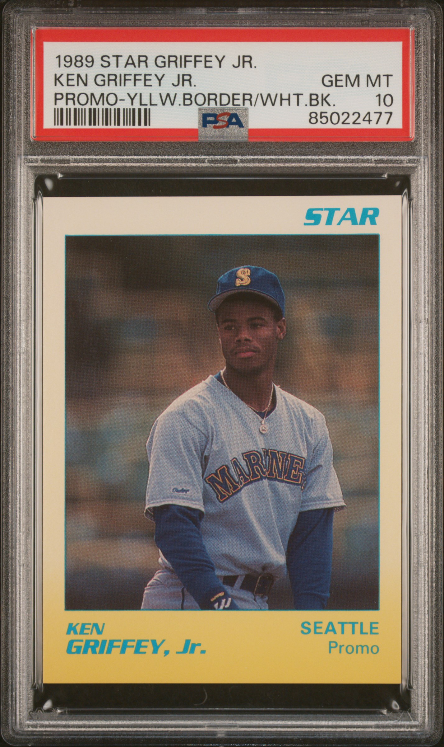 1989 STAR GRIFFEY JR. KEN GRIFFEY JR. PROMO-YLLW.BORDER/WHT.BK.