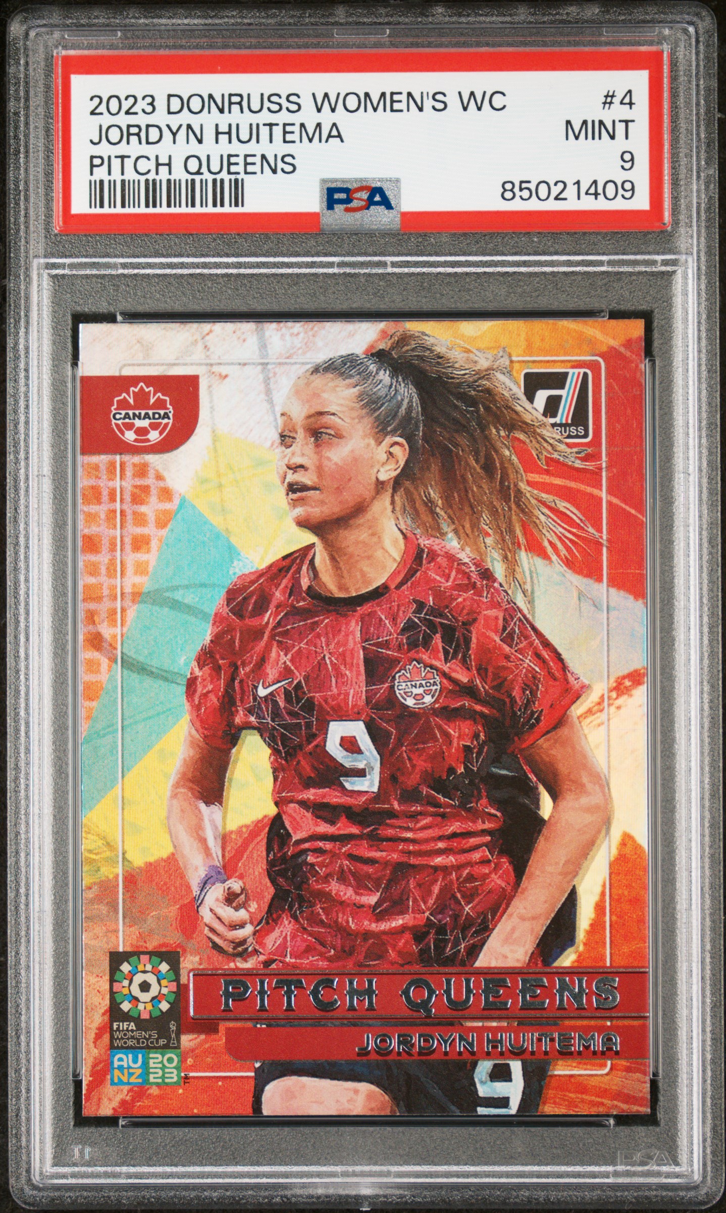 2023 PANINI DONRUSS FIFA WOMEN'S WORLD CUP PITCH QUEENS #4 JORDYN HUITEMA