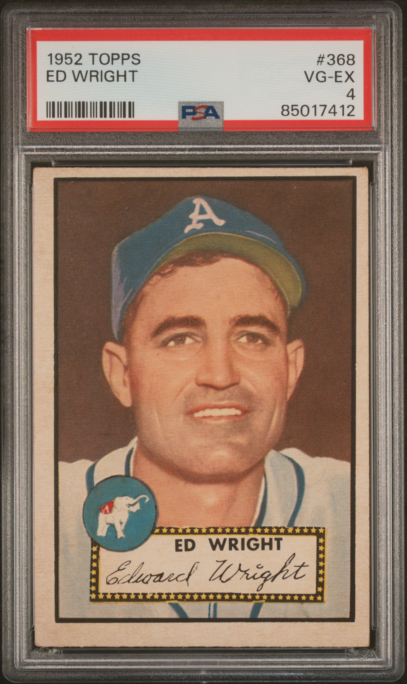 1952 TOPPS #368 ED WRIGHT
