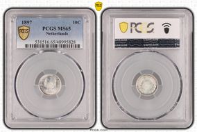 1897 10C KM-116  Ag MS65