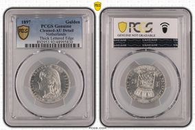 1897 Gulden Thick L/E KM-117  Ag N1