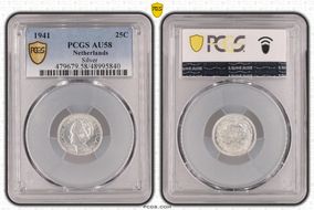 1941 25C KM-164  Ag AU58