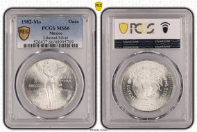 1982-Mo Onza Libertad Ag MS66