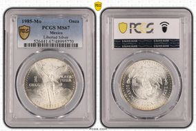 1985-Mo Onza Libertad Ag MS67