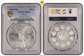 2007-Mo Onza Libertad Ag MS69