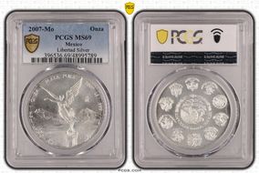 2007-Mo Onza Libertad Ag MS69