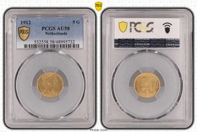 1912 5 G KM-151  Au AU58