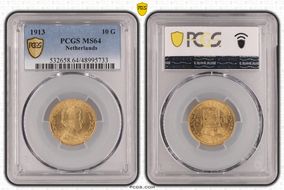 1913 10 G KM-149  Au MS64