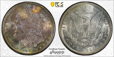 1891-O $1 MS65+ 