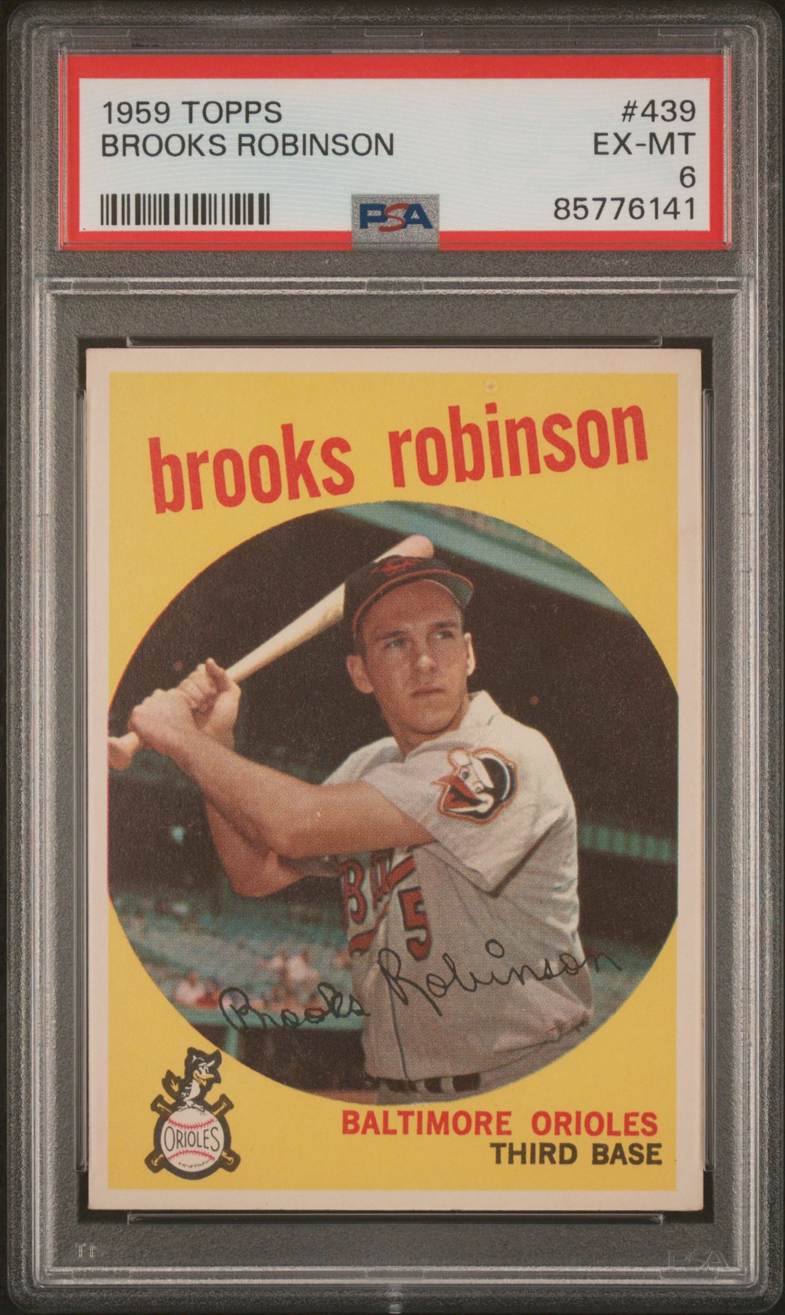 1959 Bowman TOPPS Chrome #439 Brooks Robinson front