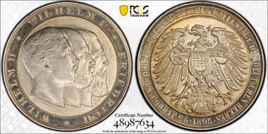1895 Medal 25th Ann. Victories in the Franco-German War Ag SP64