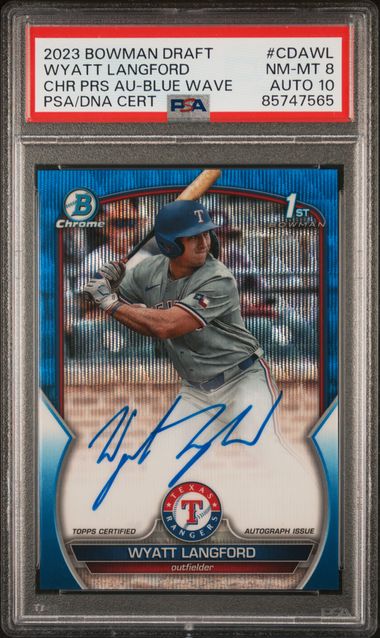 2023 Bowman Mega Box Chrome Prospect Autographs #BMA-Jf Jud Fabian Signed  Rookie Card – PSA GEM MT 10 on Goldin Auctions