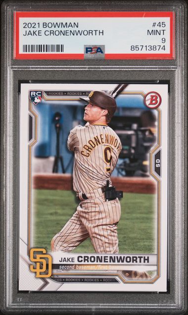 2021 Bowman Jake Cronenworth #45 Mint 9 front