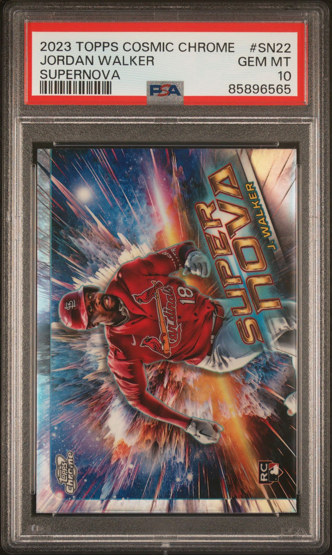 2023 Topps TOPPS COSMIC CHROME SUPERNOVA #SN22 Jordan Walker front