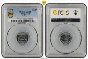 1974 25 P F.A.O. MS68