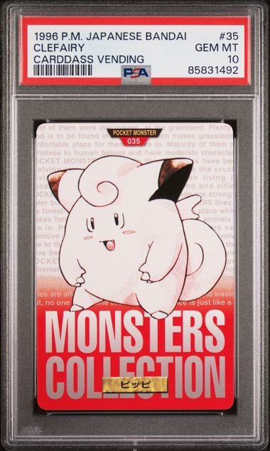 Clefairy card PSA 10, cert 85831492